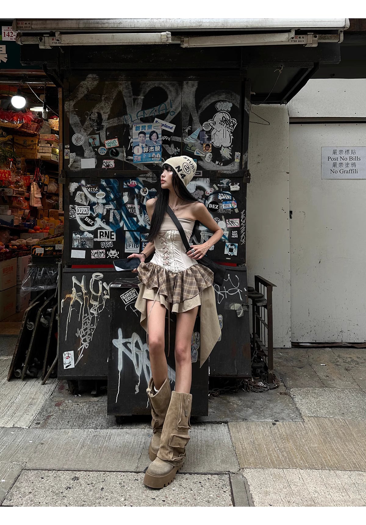 Check Tube Dress チェック チューブドレス