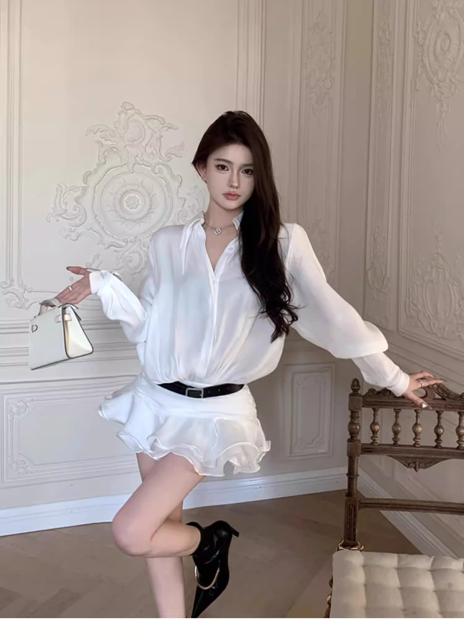 Gardenia Shirts Dress ガーデニア シャツ ドレス