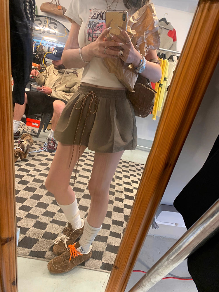 Baloon Code Mini Skirt バルーン コード ミニスカート