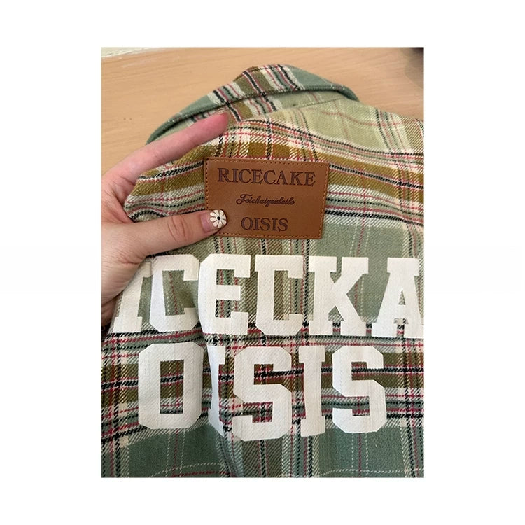 gradation long Check shirts グラデーションロングチェックシャツ