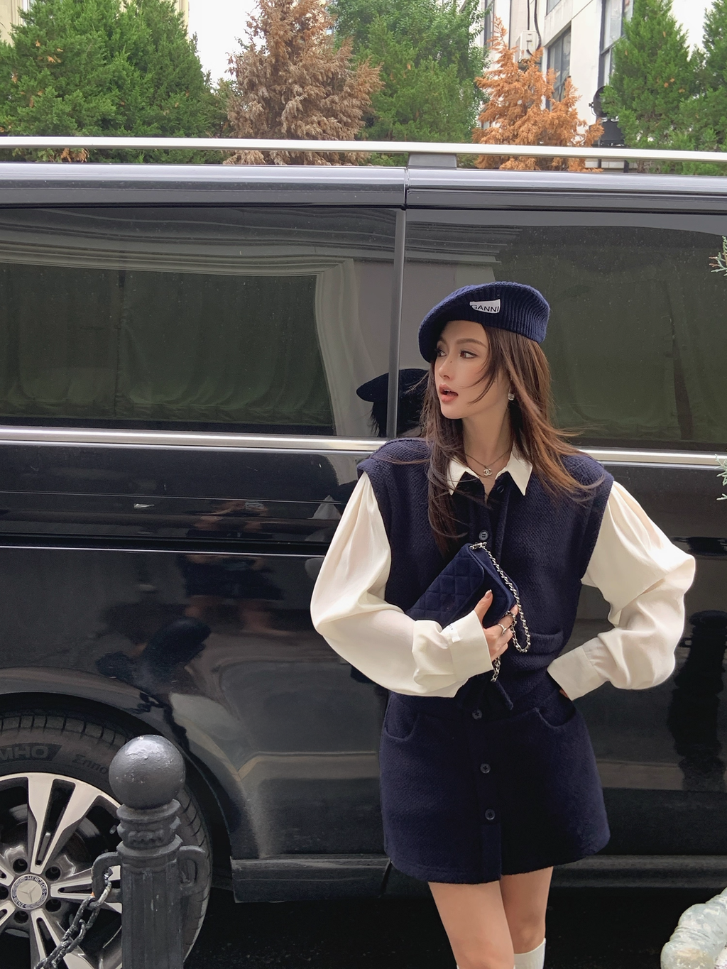 Vest Shirts & Skirt setup ベスト＆スカートセットアップ