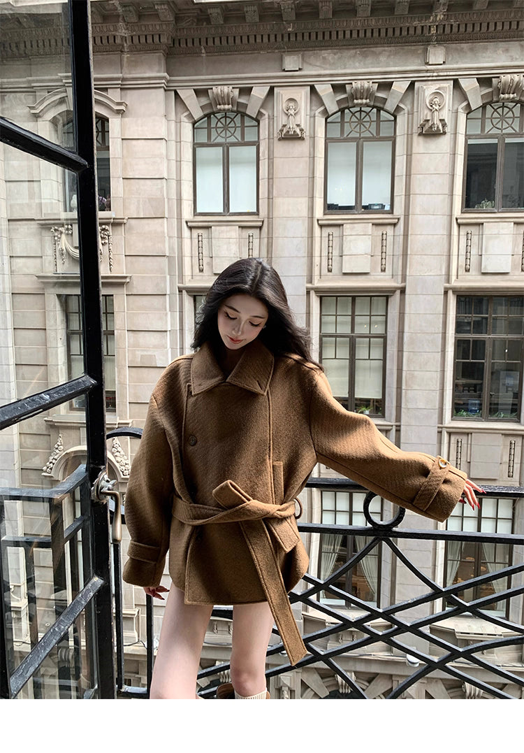 Brown Short Coat ブラウン ショート コート