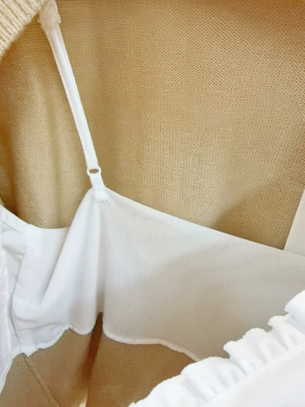 Knit Two-Piece Camisole and Cardigan Set ニットツーピースキャミソールカーディガンセット