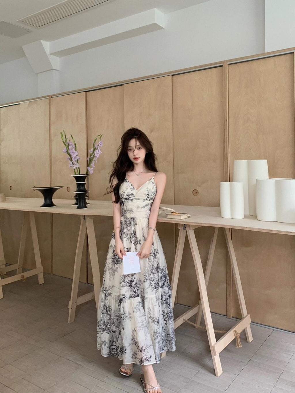 Long Pattern Dress ロング パターンドレス