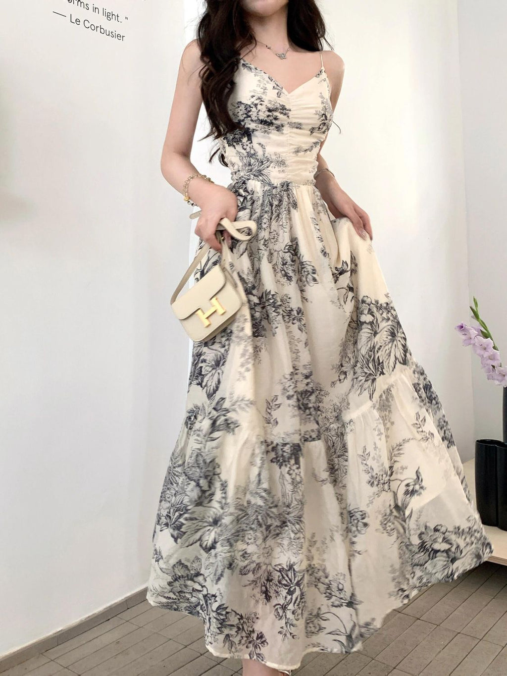 Long Pattern Dress ロング パターンドレス