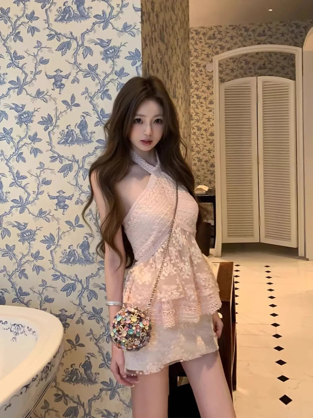 Halter Neck Tops& Skirt Set up ホルターネックトップ＆スカート セットアップ