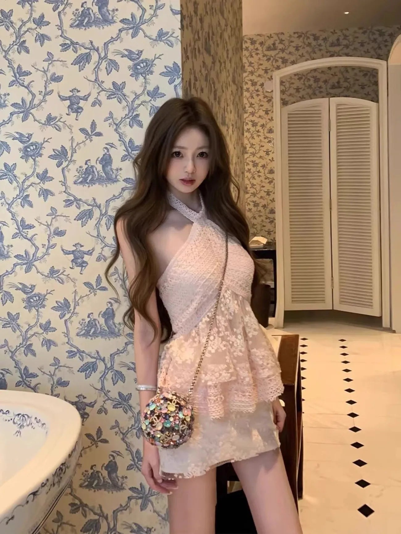 Halter Neck Tops& Skirt Set up ホルターネックトップ＆スカート セットアップ