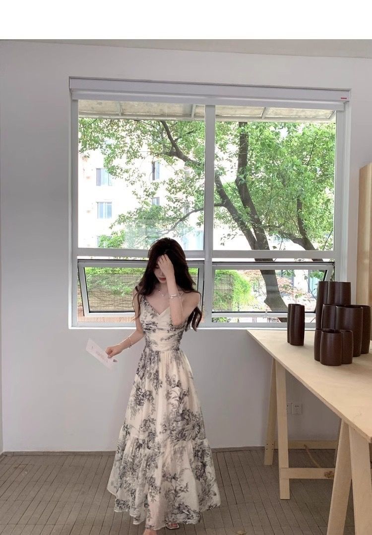 Long Pattern Dress ロング パターンドレス